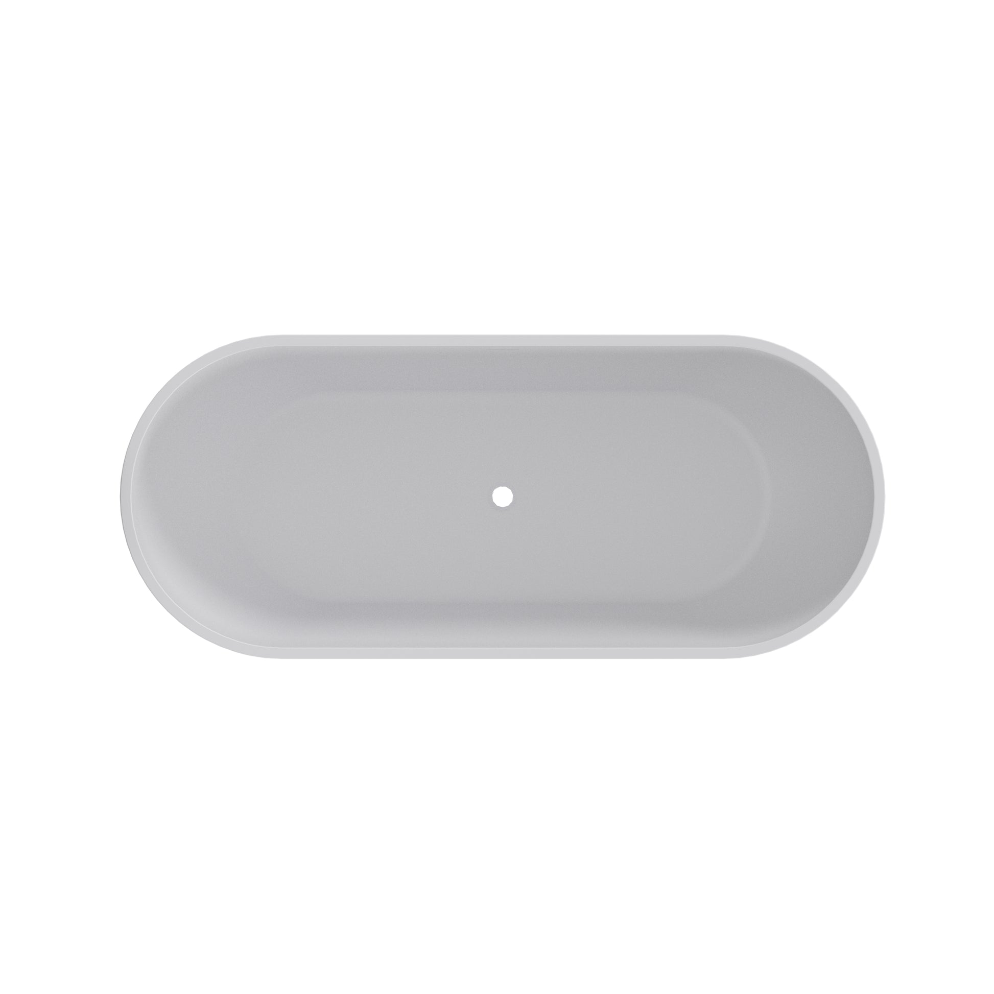 Freestanding 1650mm Oval Bathtub - White Interior Matt Black Exterior - The Bathroom Quarter