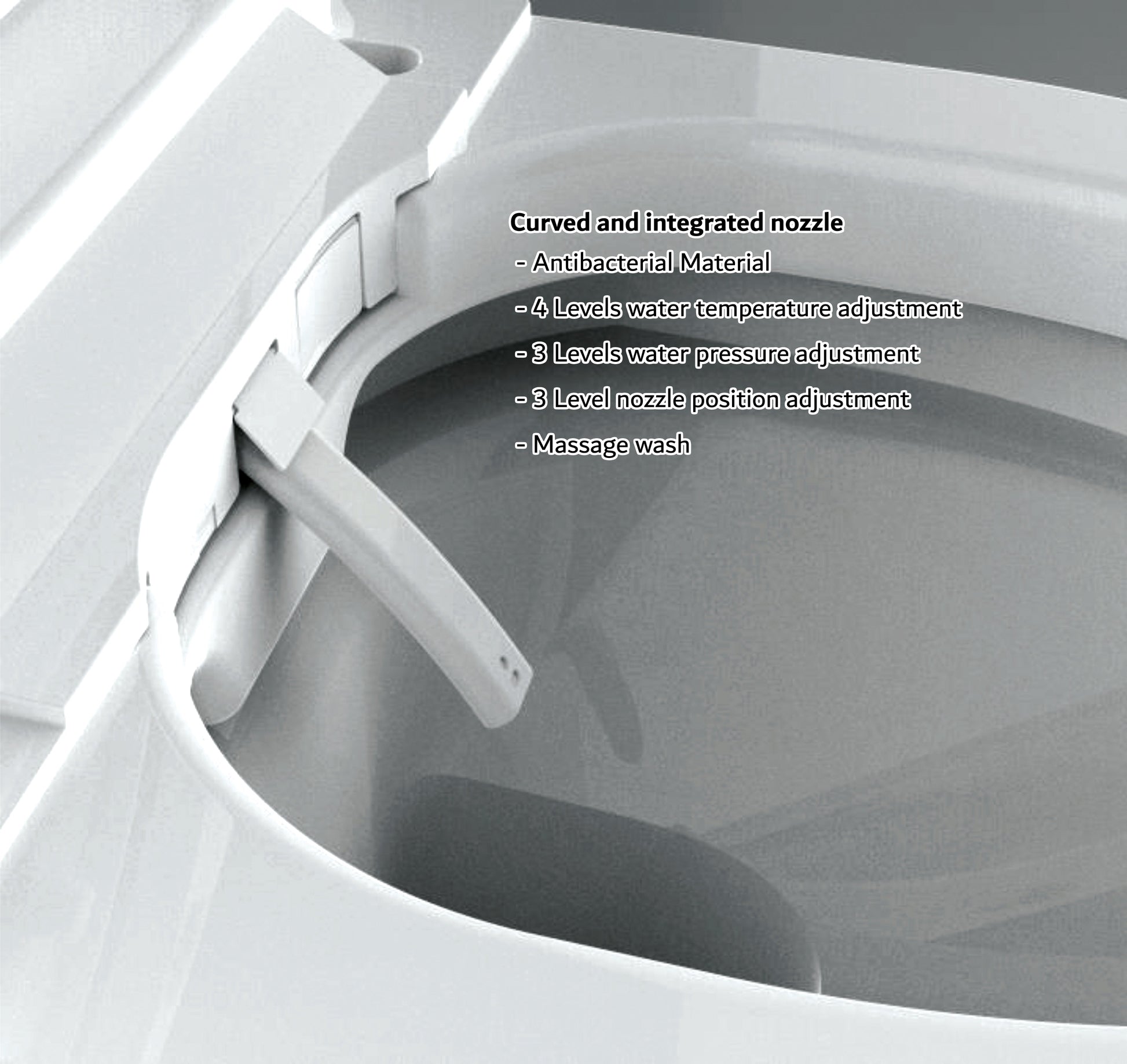 Toyoma - Japanese Style Back to Wall Shower WC Smart Toilet -3 Year Warranty - Free Delivery* - The Bathroom Quarter