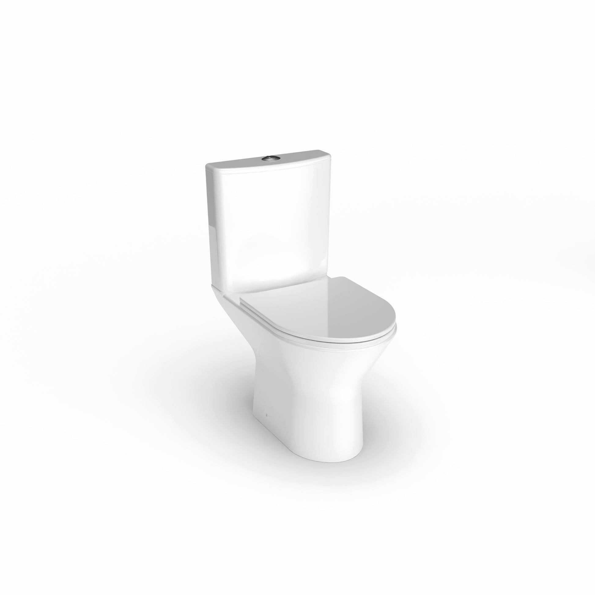 Wallace - Rimless Close Coupled WC Set, Open Back (Short Projection) - The Bathroom Quarter