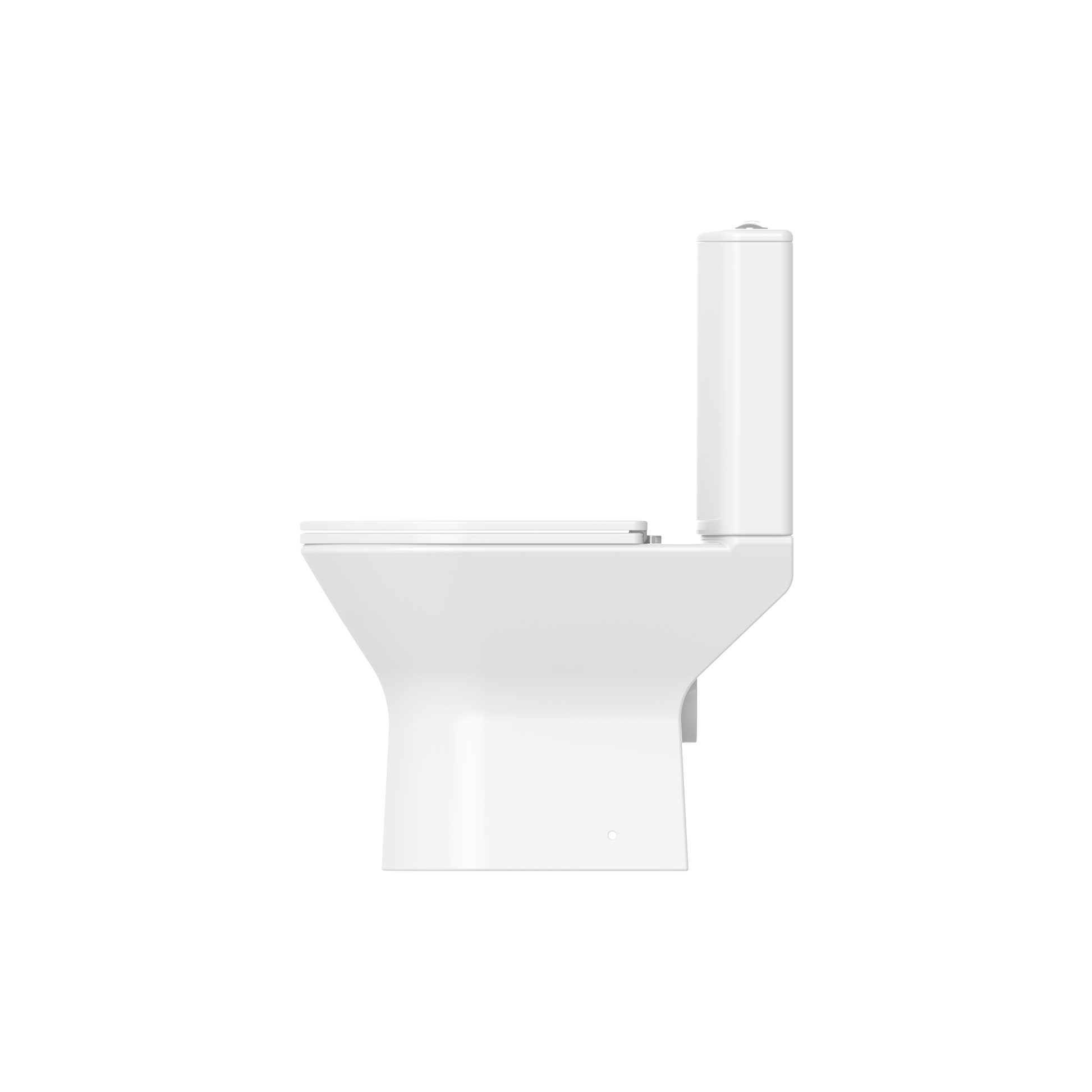 Wallace - Rimless Close Coupled WC Set, Open Back (Short Projection) - The Bathroom Quarter