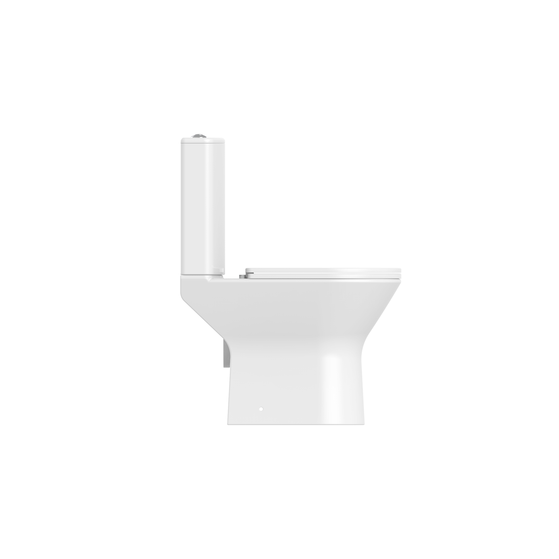 Wallace - Rimless Close Coupled WC Set, Open Back (Short Projection) - The Bathroom Quarter