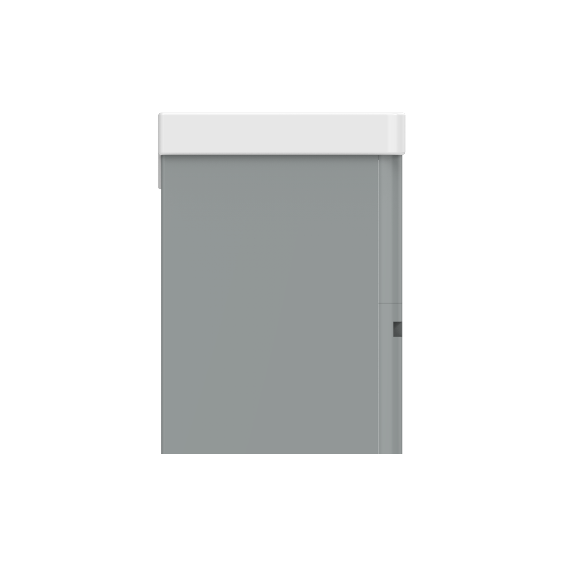 Bathroom 600mm Wall Hung 2 Drawer Vanity Unit with Basin - White or Grey - Balmorals London - The Bathroom Quarter