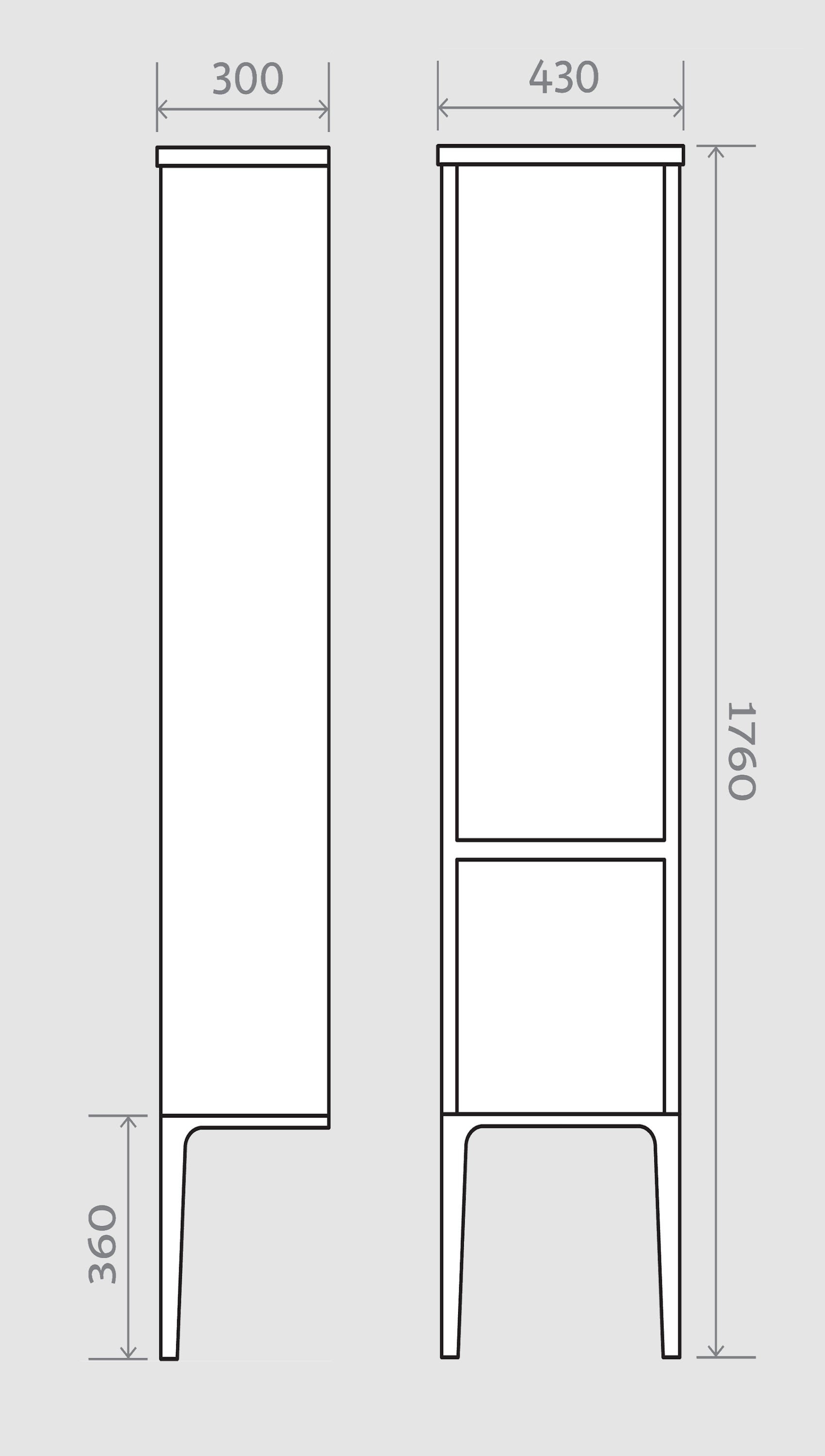 Copenhagen Bergen 985 Vanity Unit and Tall Boy Set