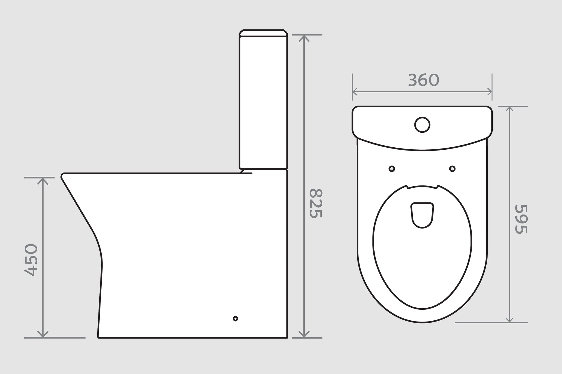 Wallace - 450 mm Raised Height Rimless Close Coupled, Flush to Wall Set - The Bathroom Quarter