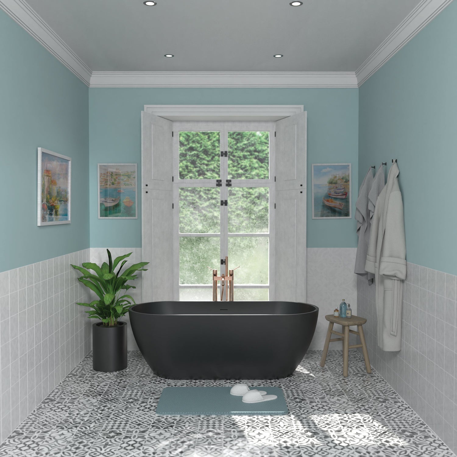Black Bathrooms