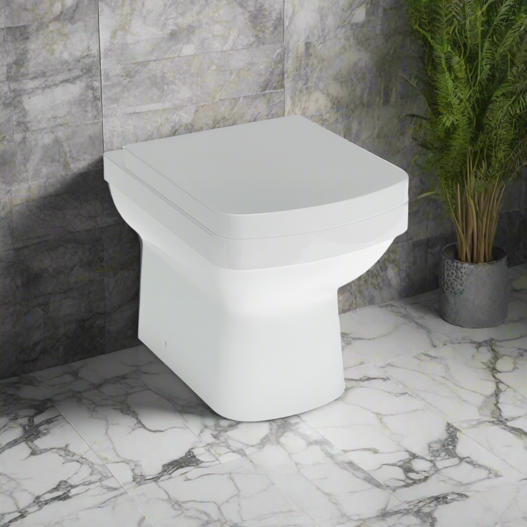 Gamme 600 - Rimless, Comfort Height (420mm) , Back To Wall Toilet with Soft Close Seat - The Bathroom Quarter