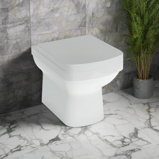 Rimless, Back To Wall Toilet + Soft Close Seat - Minuto