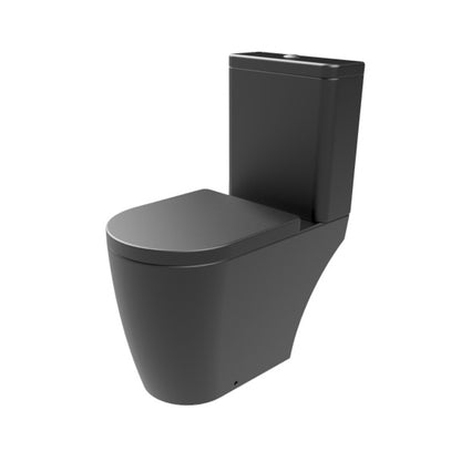 Rimless Close Coupled WC Set, Open Back (Matt Black)