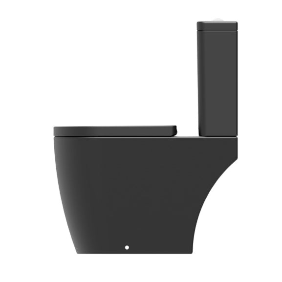 Rimless Close Coupled WC Set, Open Back (Matt Black)