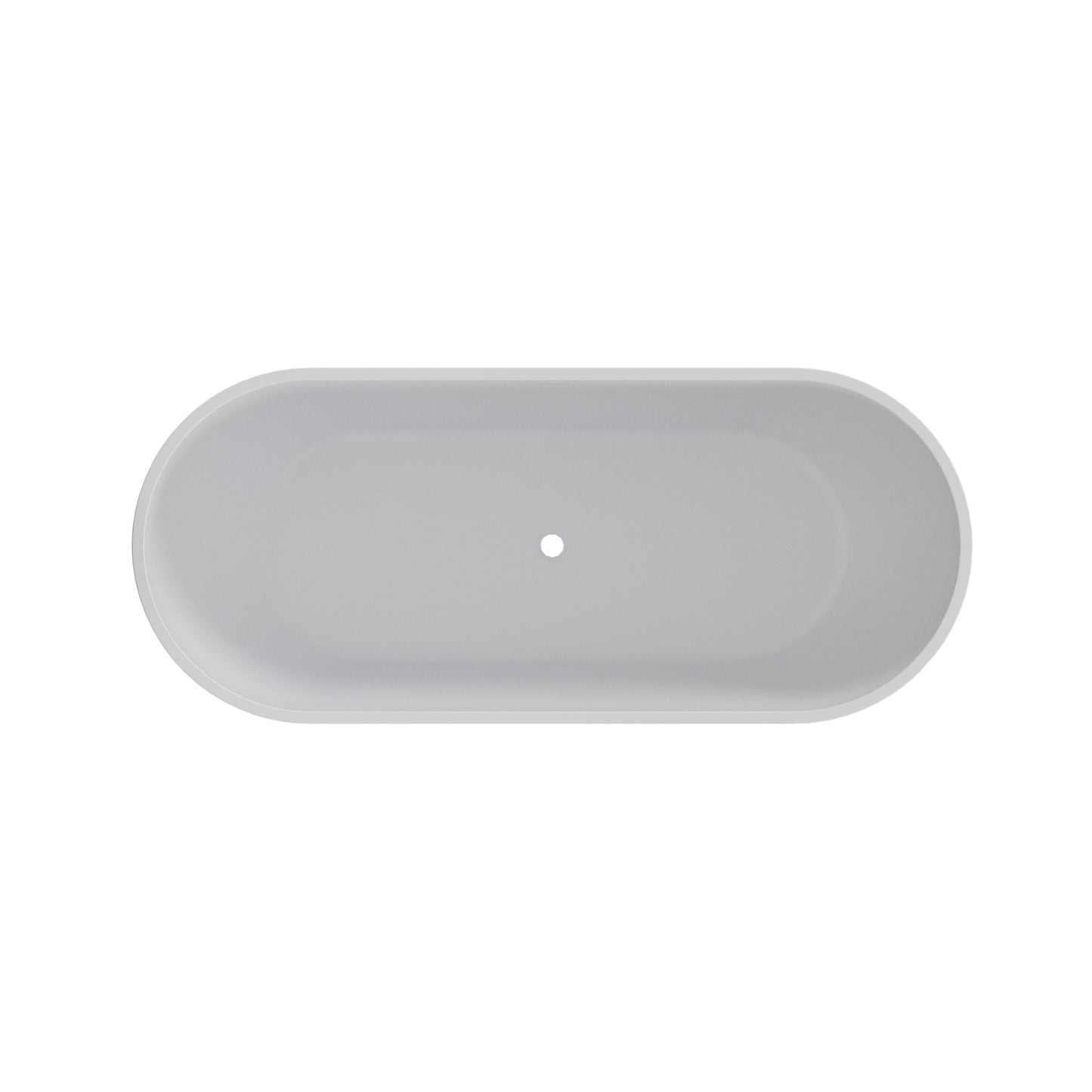 Freestanding 1650mm Oval Bath in White