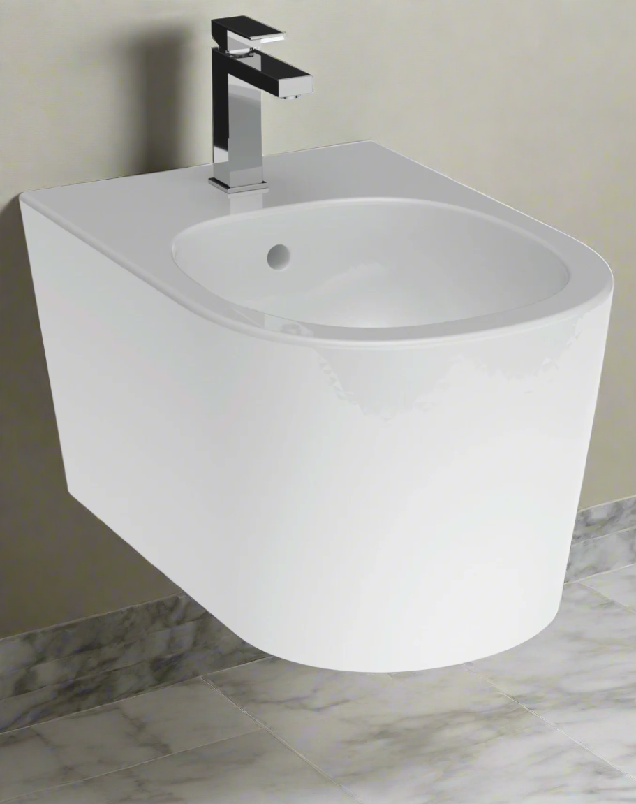 Wall Hung Bidet White - Barford