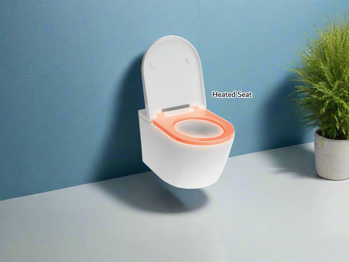 Japanese Style Wall Hung Shower WC Smart Toilet - with Heated Seat