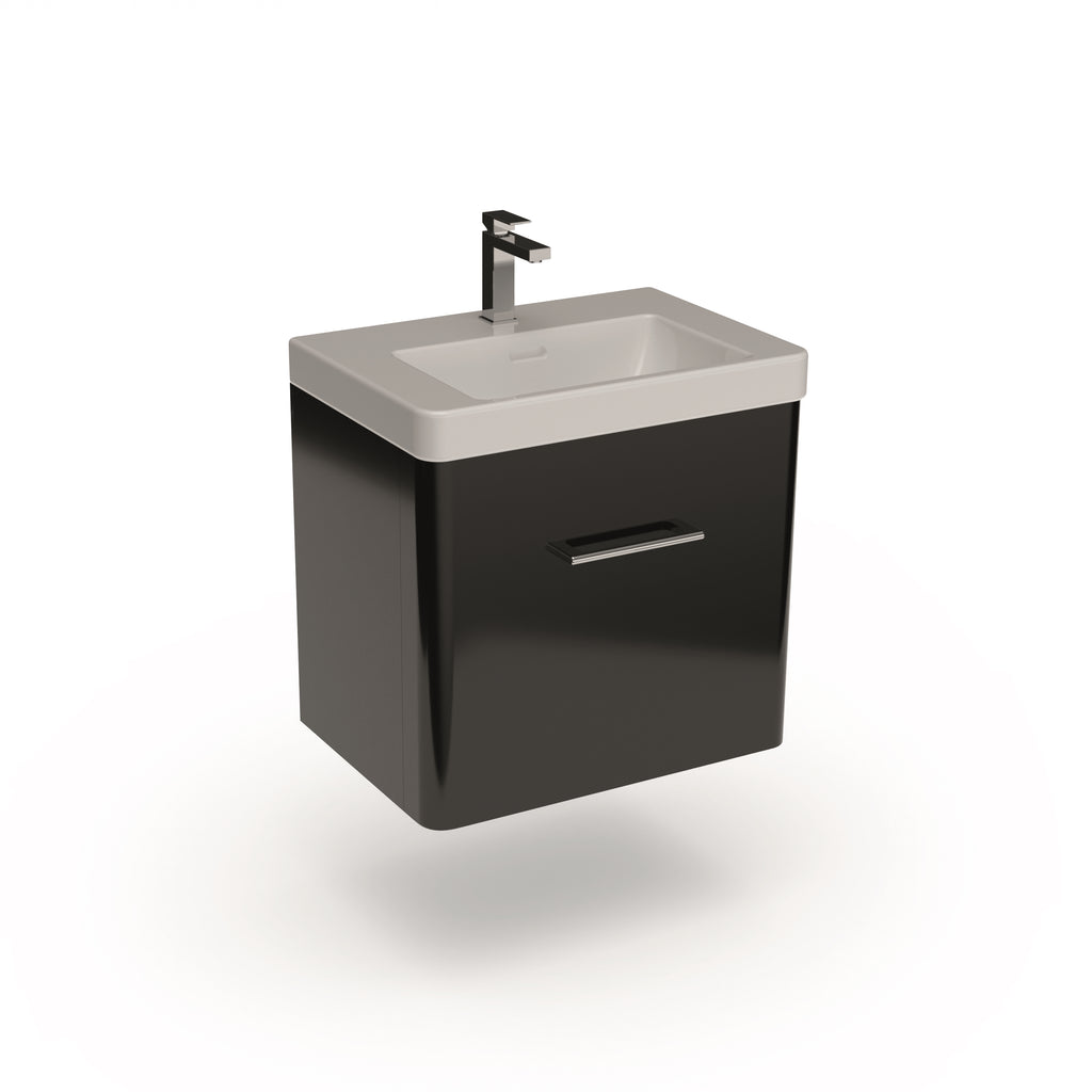 Bathroom Wall Hung Unit with 1 Drawer 600mm Balmorals London Form - The Bathroom Quarter