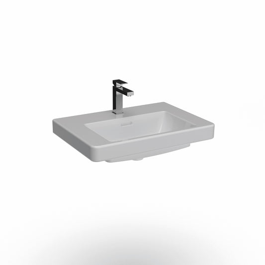 Bathroom Wash Basin with 1 Tap Hole 600mm - Balmorals London Form