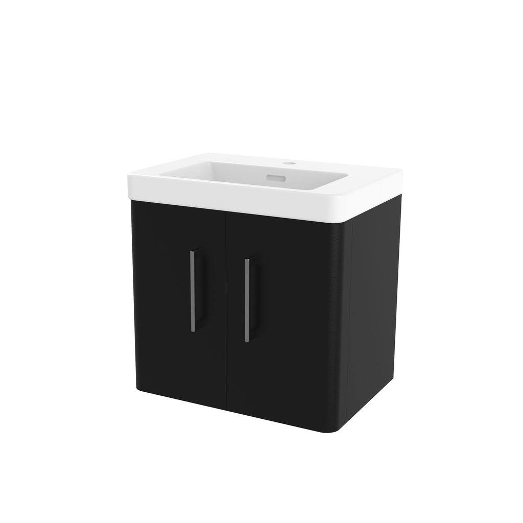 100% Waterproof 2 Door 600 Vanity Unit With Basin 580mm - The Bathroom Quarter