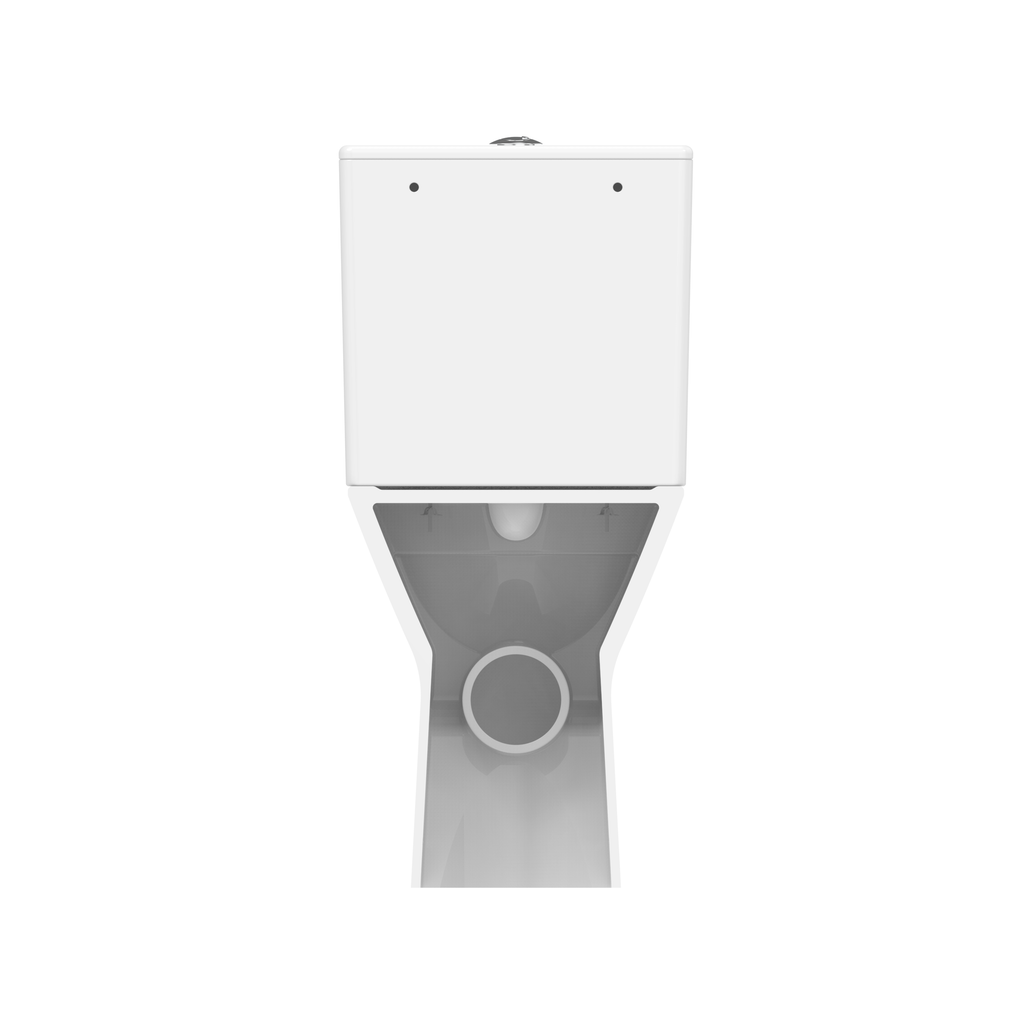 Wallace - Rimless Close Coupled WC Set, Flush to Wall (Short Projection) - The Bathroom Quarter