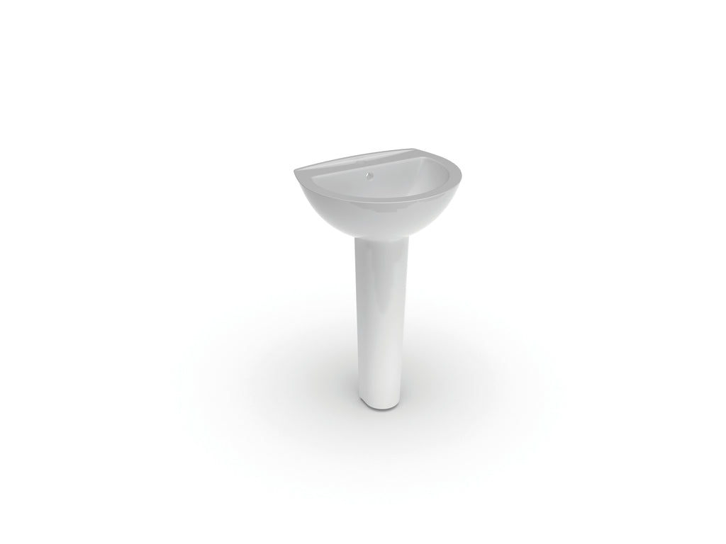 Kontrax Value 4 Piece Bathroom Suite Rimless Toilet Basin Pedestal