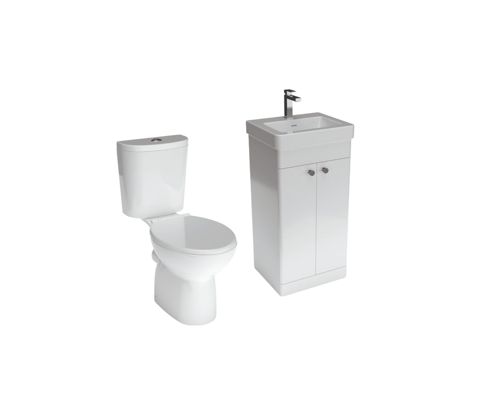 Kontrax - Rimless WC and Vanity with Basin - The Bathroom Quarter
