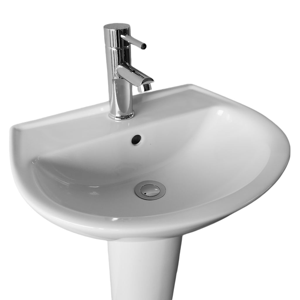 Kontrax Value 4 Piece Bathroom Suite Rimless Toilet Basin Pedestal