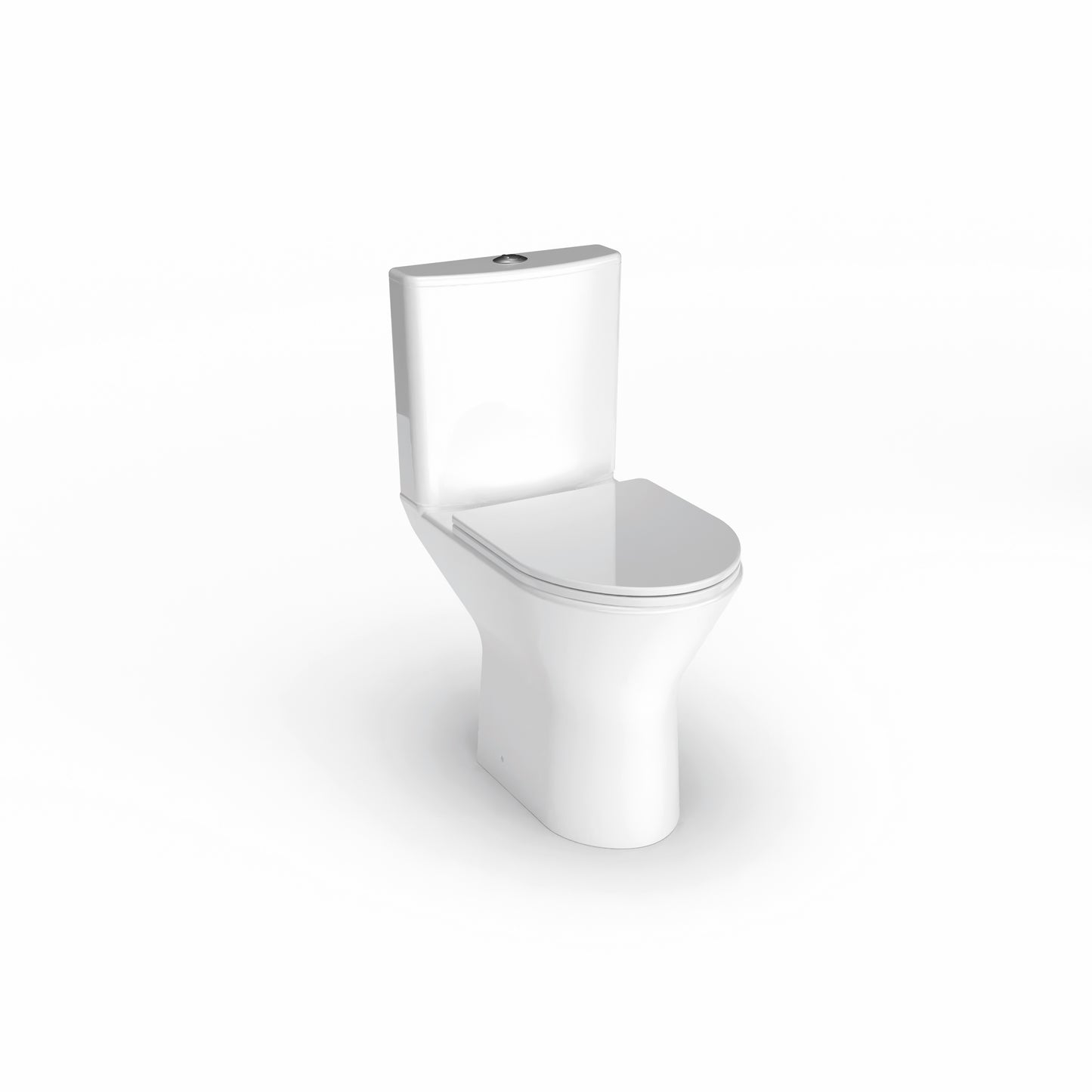 Wallace - Rimless Close Coupled, Comfort Height WC Set (Short Projection)