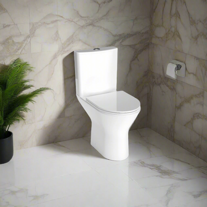 Wallace - Rimless Close Coupled, Comfort Height WC Set (Short Projection)