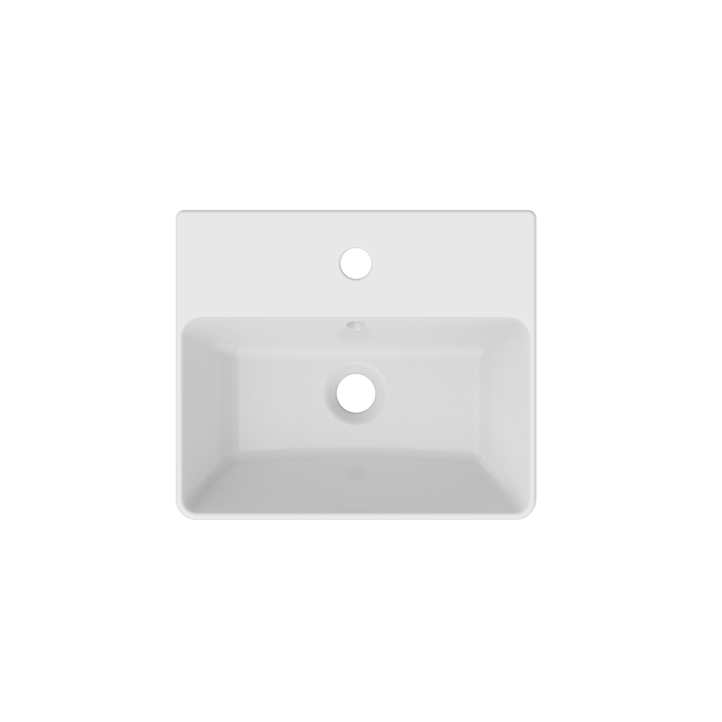 Wall Hung 2-Drawer 450mm Vanity Unit with Basin - White or Grey - Wallace