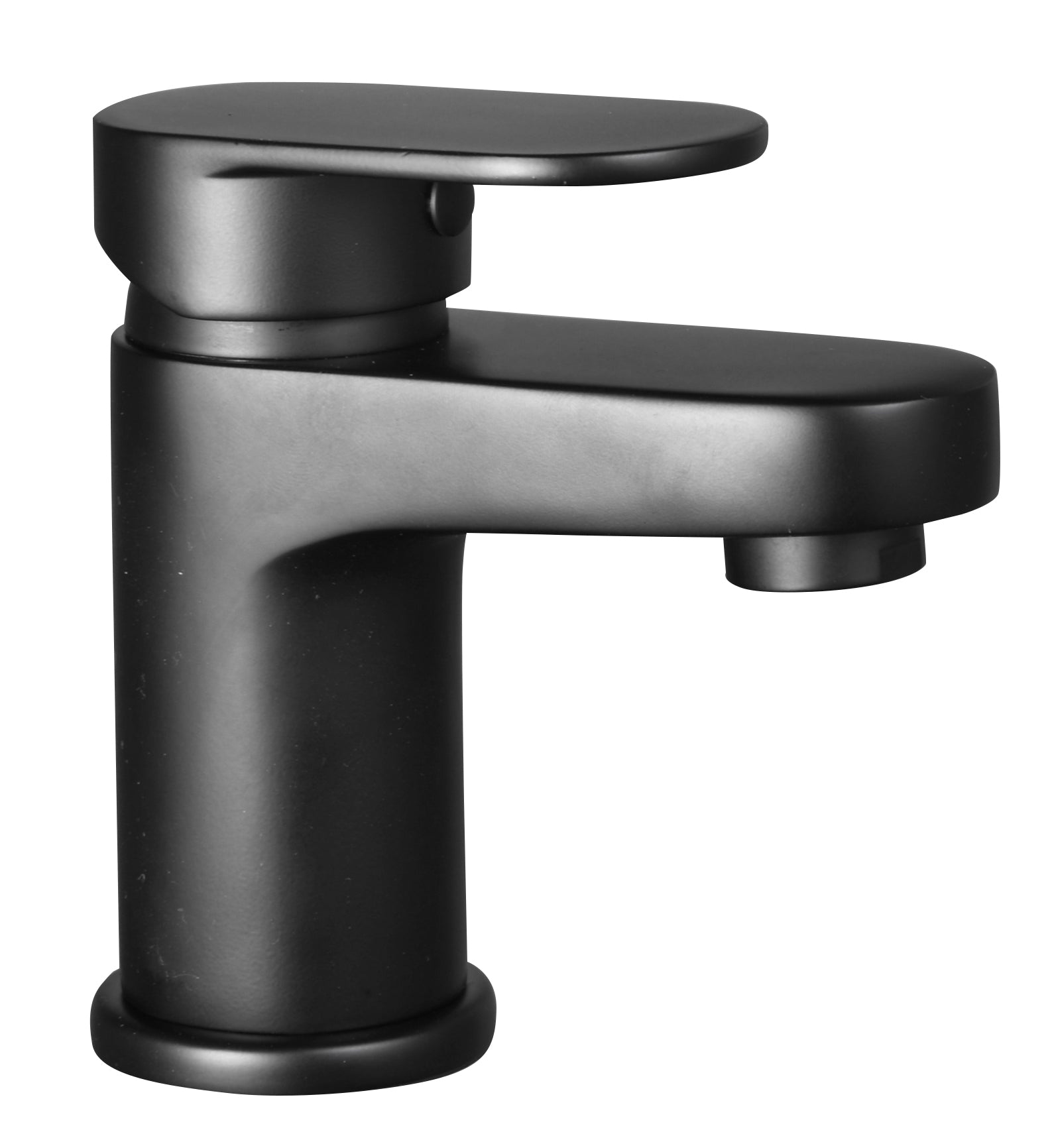 Barford Mini Block Basin Mixer with Matching Click Waste Matt Black for Small Basins and Vanities - The Bathroom Quarter