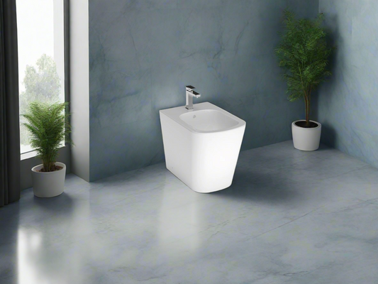 Bidet Freestanding Back to Wall - Unique Square Design - Holme