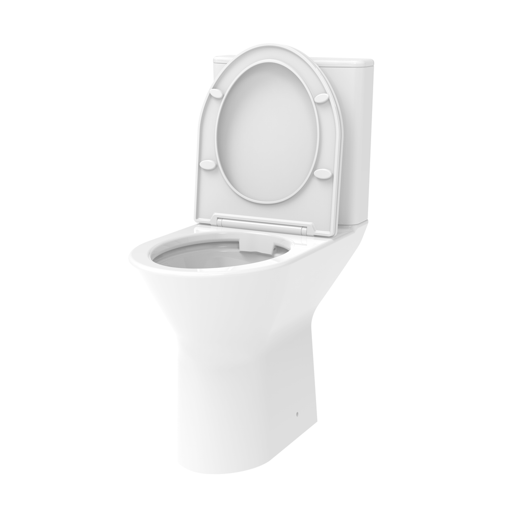 Wallace - Rimless Close Coupled, Raised Height 450  WC Set (Short Projection)