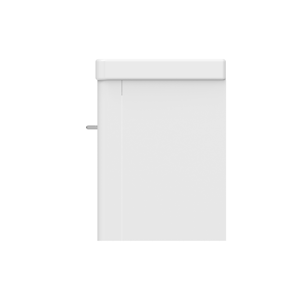 Bathroom 100% Waterproof 1 Drawer Wall Hung Unit With Basin 600mm - Balmorals London Form - The Bathroom Quarter