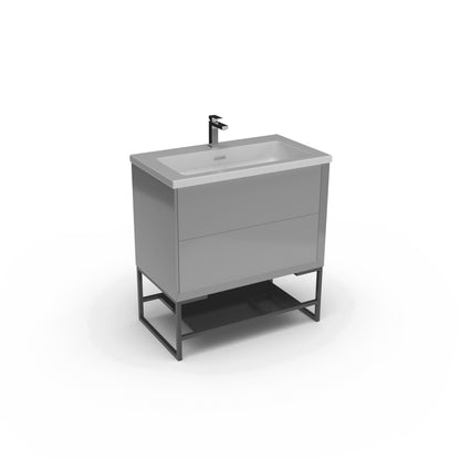 810 Wall Hung or Floor Standing Vanity Unit with Basin Balmorals London