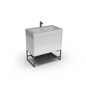 810 Wall Hung or Floor Standing Vanity Unit with Basin Balmorals London