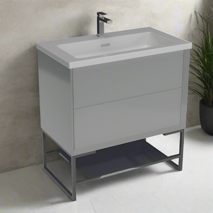 810 Wall Hung Unit or floor standing vanity unit - The Bathroom Quarter Balmorals London