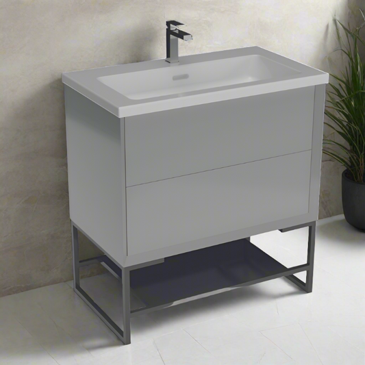 810 Wall Hung Unit or floor standing vanity unit - The Bathroom Quarter Balmorals London