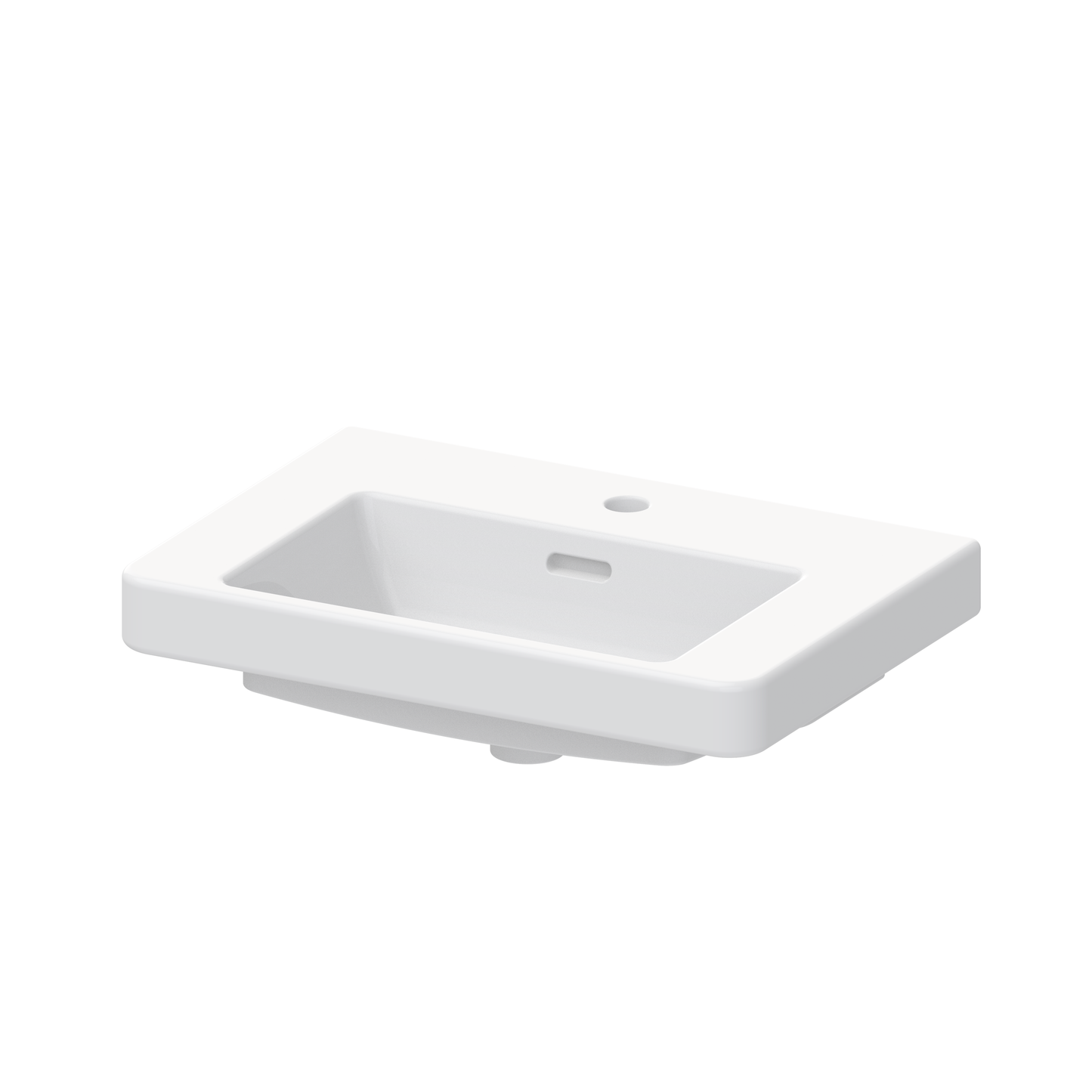 Bathroom Wash Basin with 1 Tap Hole 600mm - Balmorals London Form