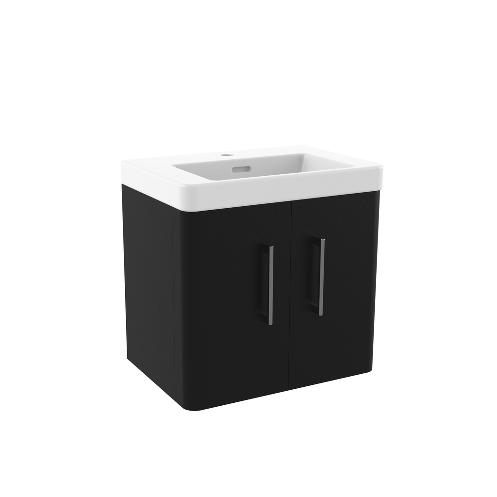 100% Waterproof 2 Door 600 Vanity Unit With Basin 580mm - The Bathroom Quarter