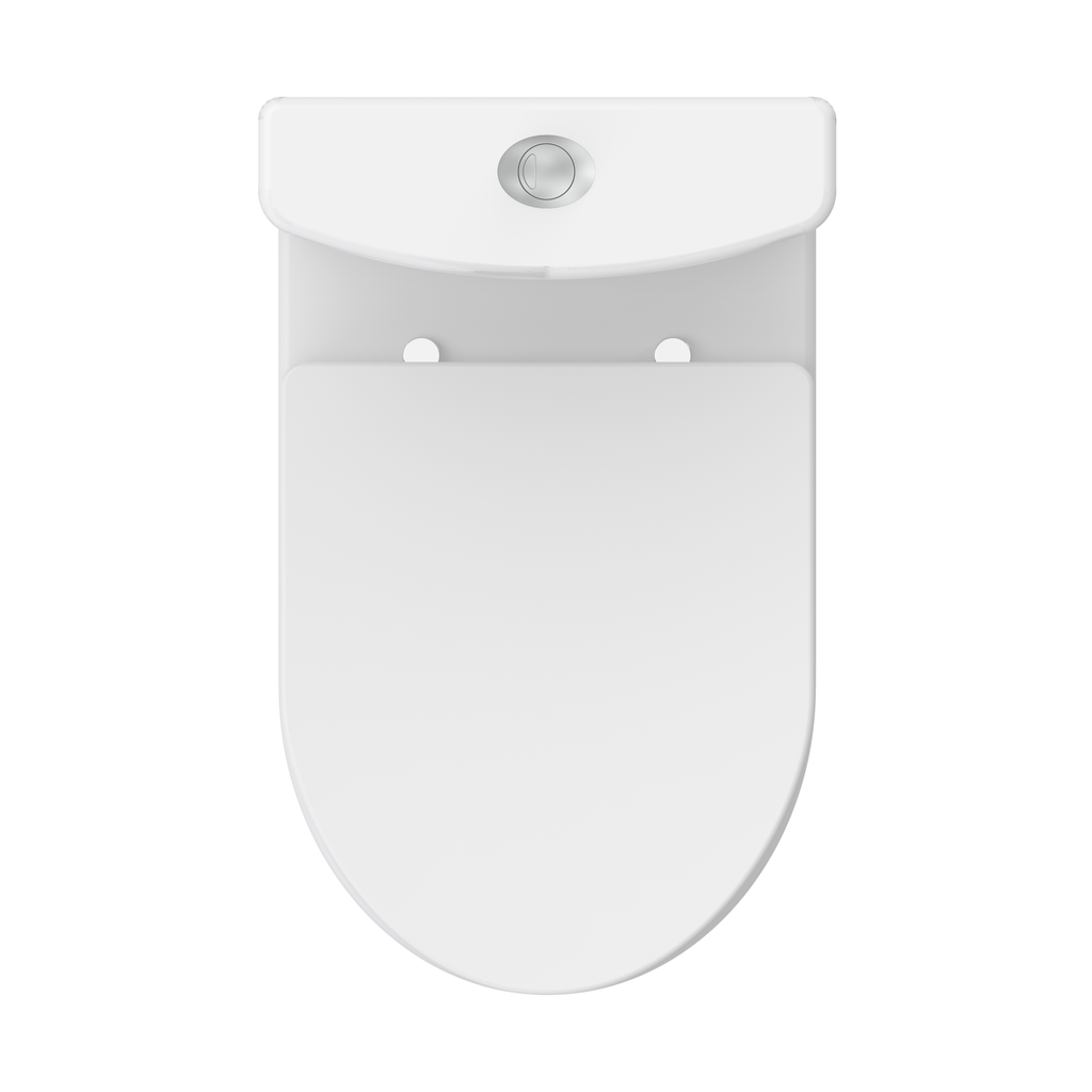 Wallace - Rimless Close Coupled, Raised Height 450  WC Set (Short Projection)