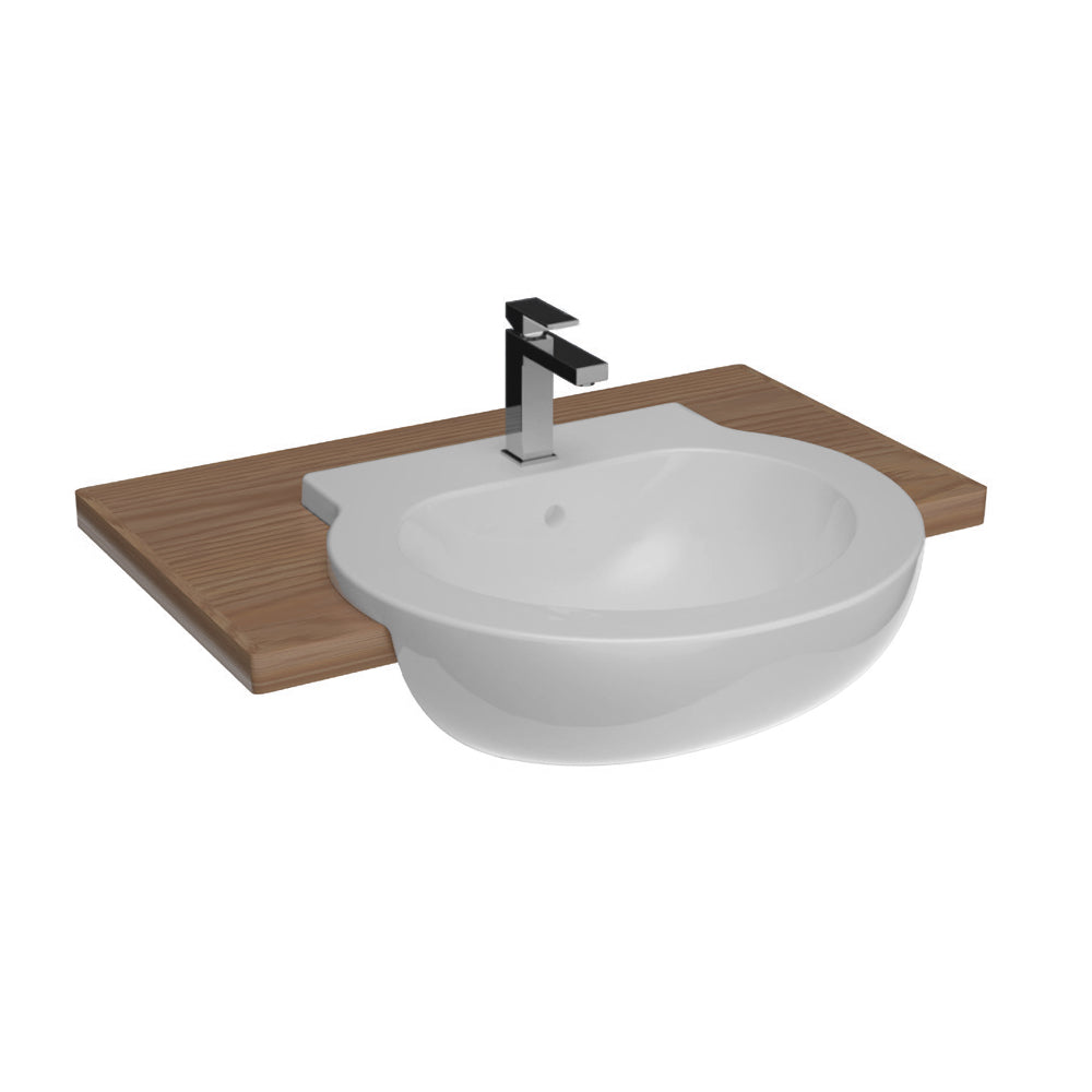 Semi Recessed Basin Sink - 540mm - The Bathroom Quarter