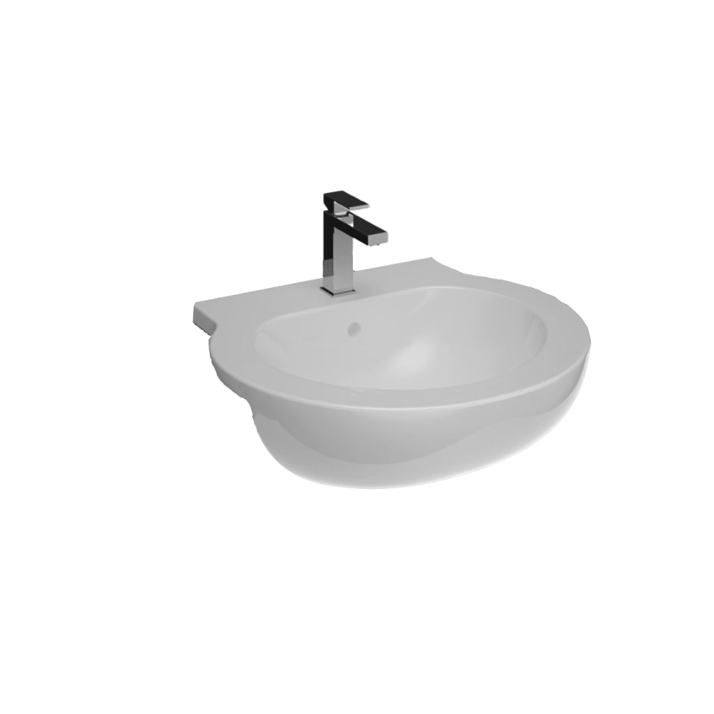 Semi Recessed Basin Sink - 540mm - The Bathroom Quarter