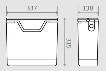 Universal Dual Flush Concealed Cistern with Push Button