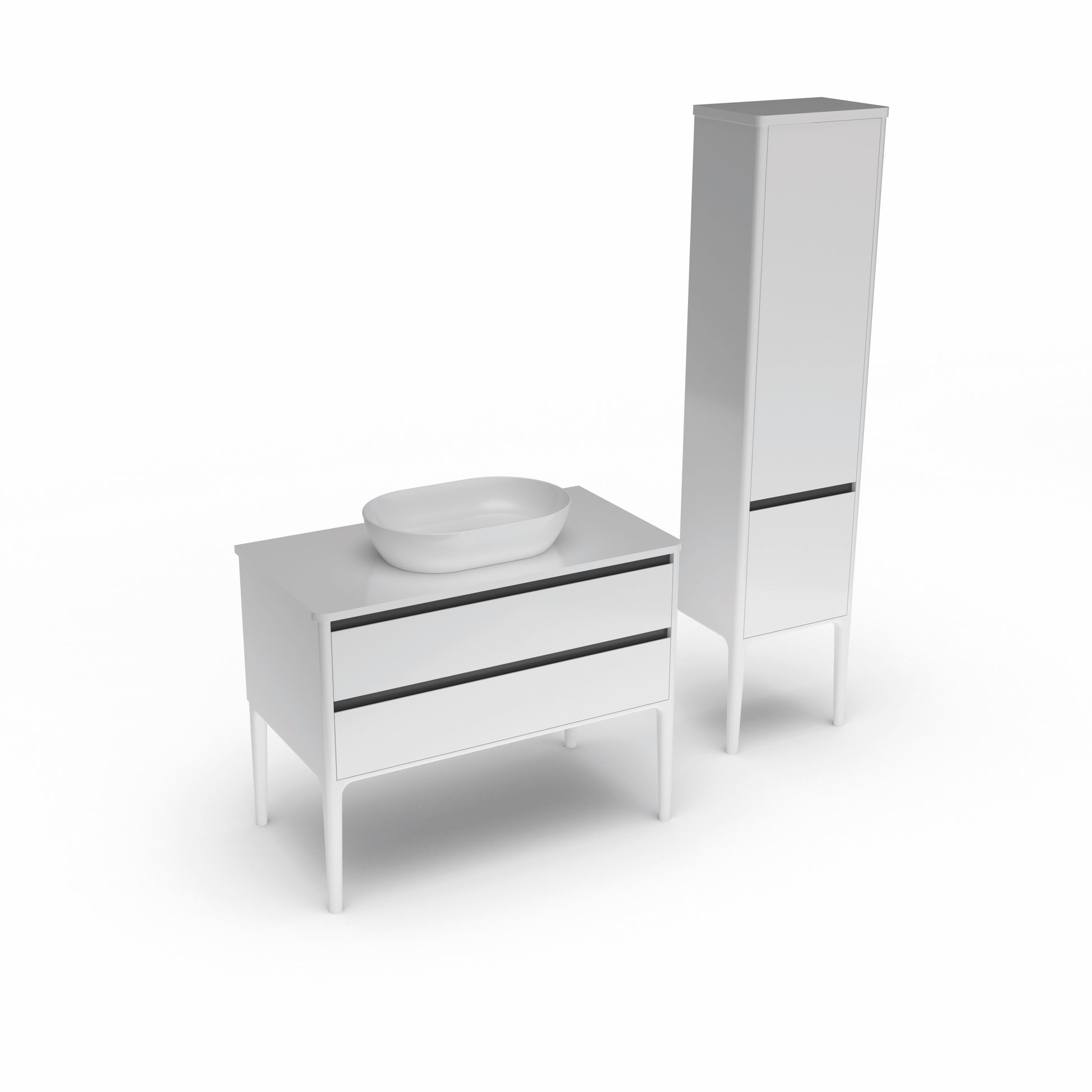 Copenhagen Bergen 985 Vanity Unit and Tall Boy Set 