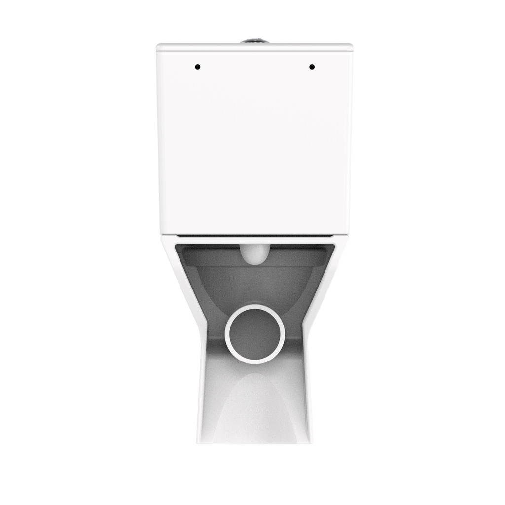 Wallace - Rimless Close Coupled WC Set, Open Back (Short Projection) - The Bathroom Quarter