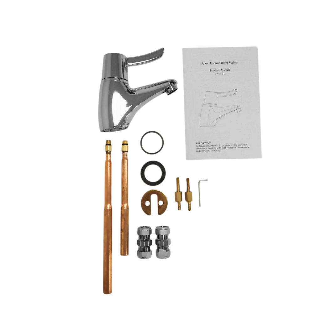 Thermostatic Doc M Mixer Tap - WRAS + TMV3 Approved