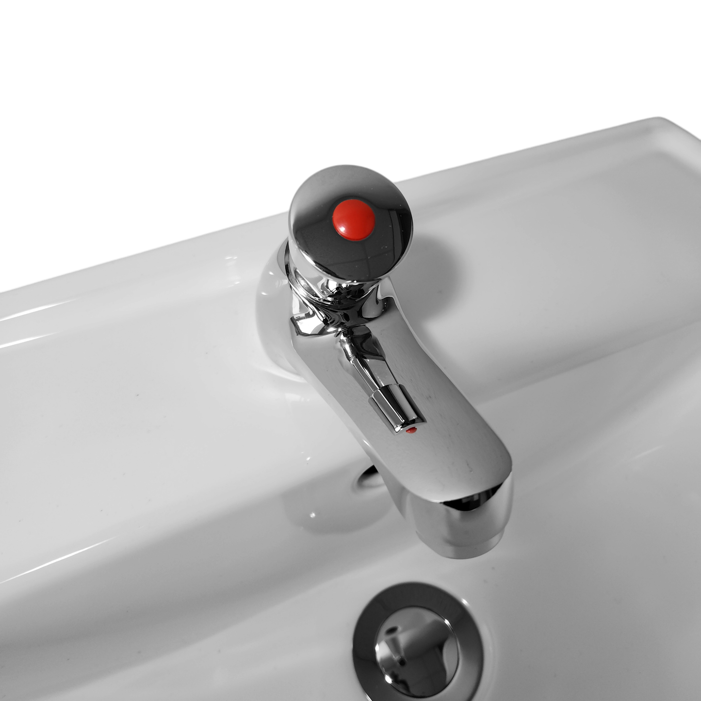 Non Concussive Basin Push Button Tap - WRAS Approved