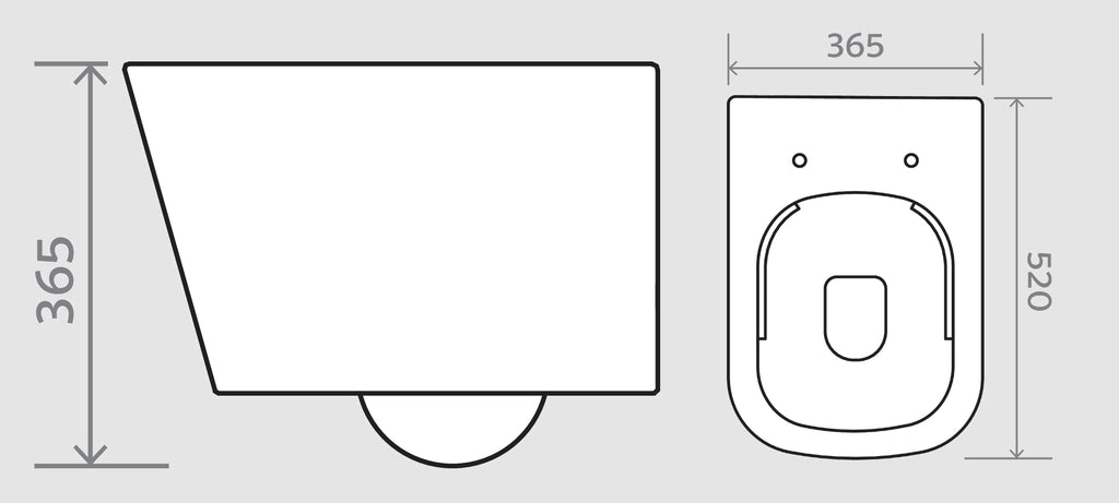Nero Matt Black Wall Hung Pan with Soft Close Seat - The Bathroom Quarter