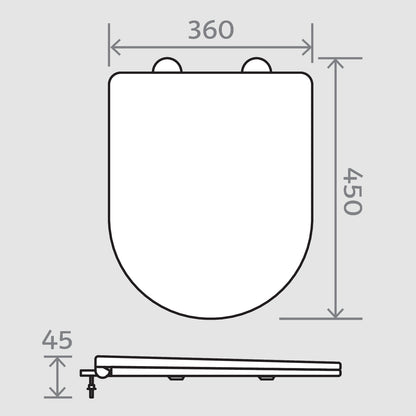Barford Slim Slow Closed Toilet Seat (Black)
