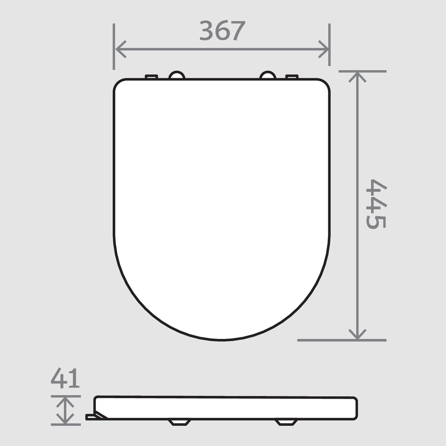 Zaffiro Slow Close Toilet Seat