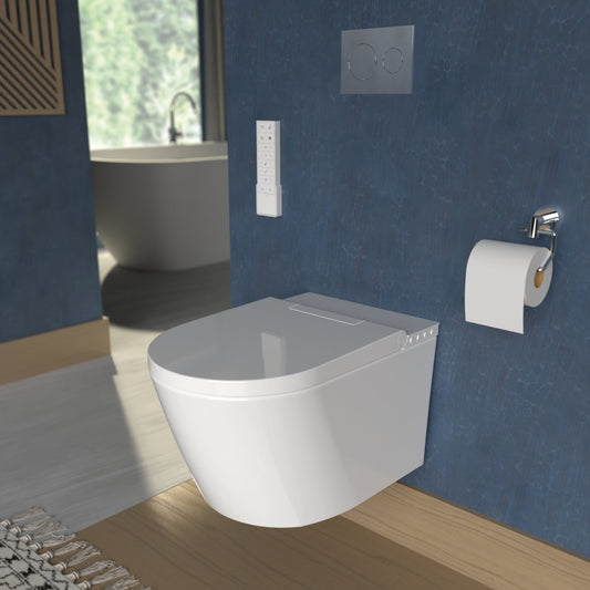 Japanese Style Wall Hung Shower WC Smart Toilet - with Heated Seat