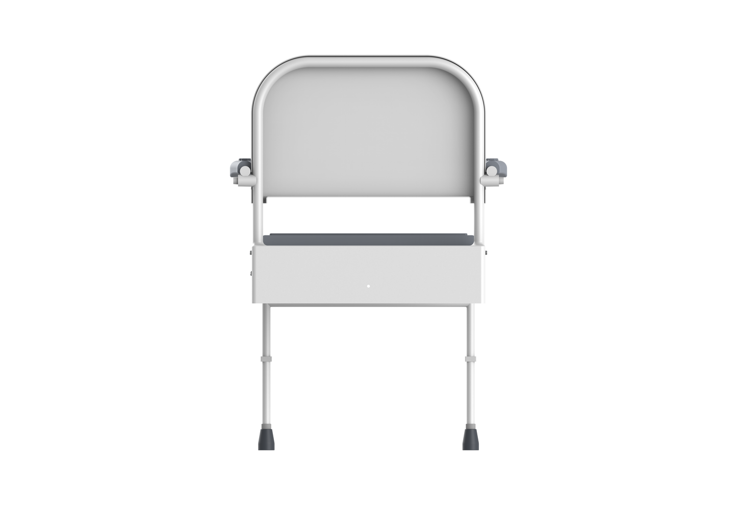 Shower chair with back rest arm and leg Grey