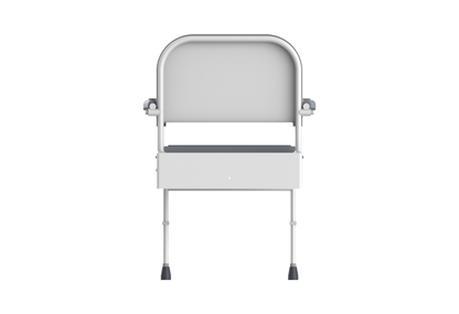 Shower chair with back rest arm and leg Grey